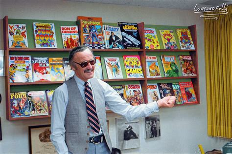 Stan Lee Head Of Marvel Comics Shown In His Offices At 575 Madison