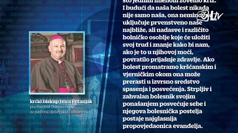 Izdvojeno Poruka Biskupa Petanjka Za Svjetski Dan