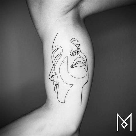 100 Incredible Tattoos Created Using A Single Continuous Line By Mo