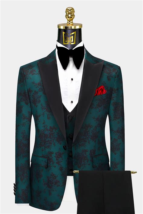 Green Wedding Suits Grooms Tuxedos Gentlemans Guru Atelier Yuwaciaojp