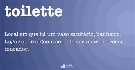 O Que Significa Toilette