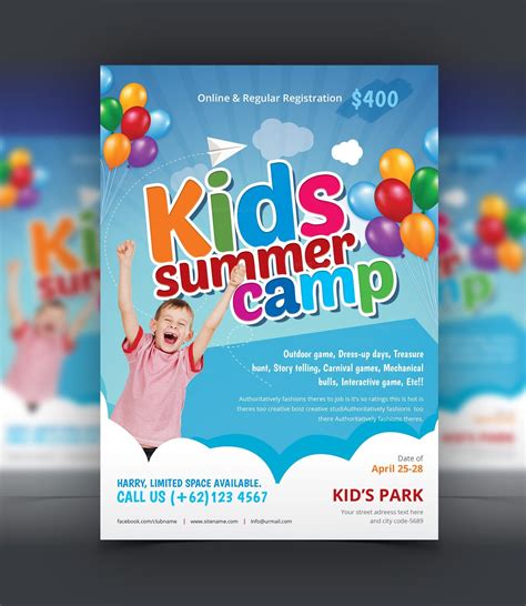 Youth Camp Flyer Template