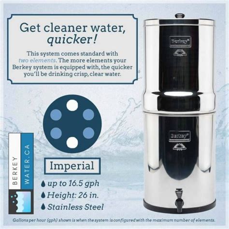 Imperial Berkey Water Filter Berkey Water Canada Delivering Smiles