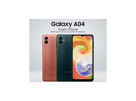 SAMSUNG Galaxy A04 SM A045F DS 6 5 HD Display 64GB 4GB RAM 50MP