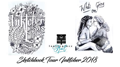 Sketchbook Tour Inktober 2018 By Lapizypincel YouTube