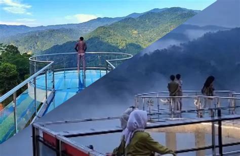 lereng cibolang destinasi wisata alam memukau  lebak banten halo