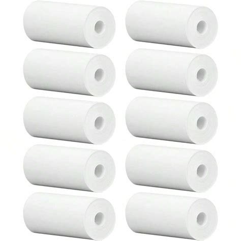 Pcs Mini Printer Paper X Mm Printable Paper Rolls Thermal