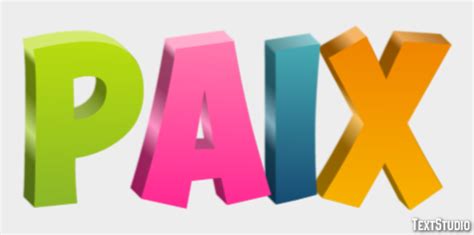 paix effet de texte  design de logos mot