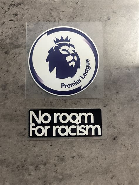 Premier League And No Room For Racism Badge Patch Sleeve Arm Etsy