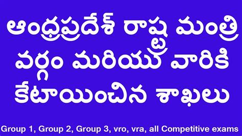 Andhra Pradesh Ministers List New 2017 You