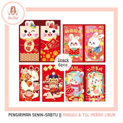 Kim Shop Long D Long Chinese New Year Red Pocket Angpao Rabbit