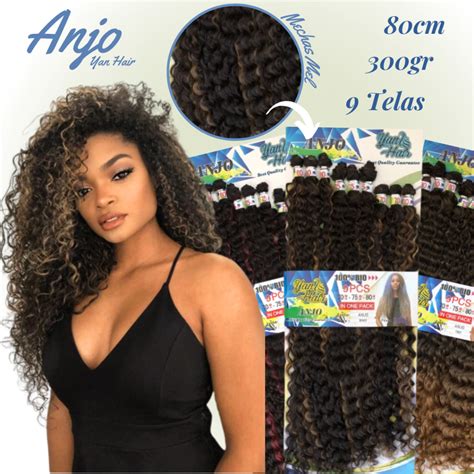 Cabelo Org Nico Cacheado Cm Gr Anjo Telas Shopee Brasil