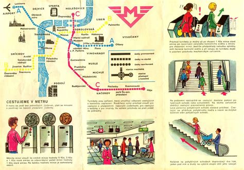 Transit Maps: Historical Map: Prague Metro Booklet, c. May 1974