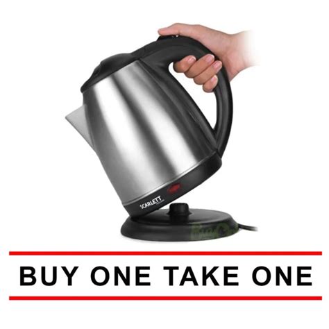 GMY Buy1Take1 Scarlett Wireless Electric Kettle 1 8L Silver Lazada PH