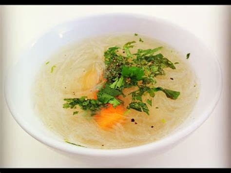 Bouillon De Vermicelles Au Poulet Et Coriandre Recette Par Le Yin