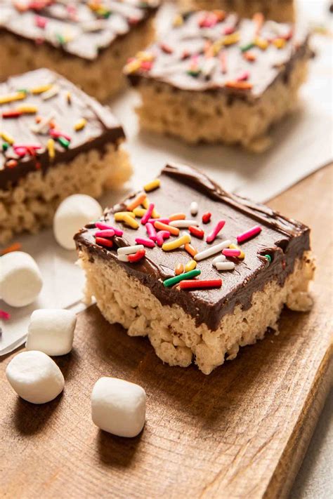 Chocolate Covered Rice Krispies Treats Desserts And Drinks