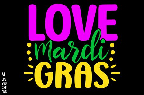 Love Mardi Gras Graphic By Creativemim2001 · Creative Fabrica