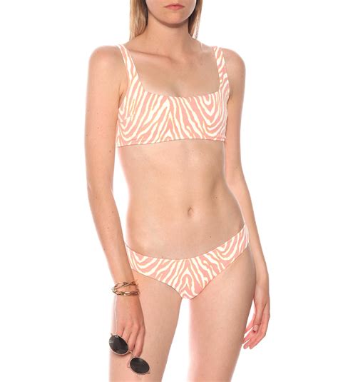 Cape Town Zebra Print Bikini Bottoms In Pink Heidi Klein Mytheresa