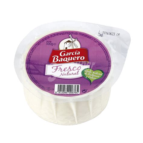 García Baquero Queso fresco natural pieza 500 gr