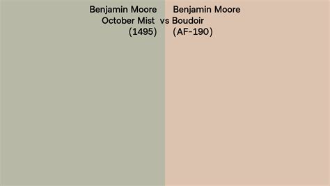 Benjamin Moore October Mist Vs Boudoir Side By Side Comparison