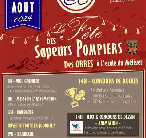 F Te Des Sapeurs Pompiers Les Orres Provence Alpes C Te D Azur Tourisme