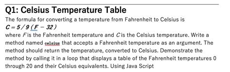 Temperature Conversion Formula Examples Conversions Off