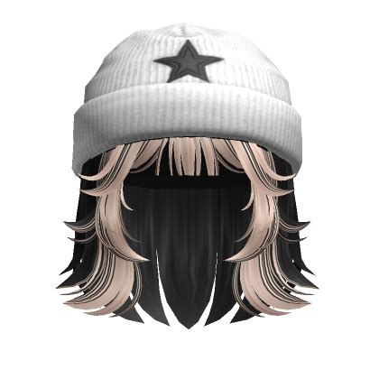 Two Tone Messy Grunge Wolfcut W Beanie Roblox Item Rolimon S