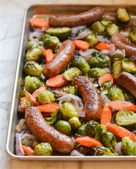 Sheet Pan Sausage And Vegetables Once Upon A Chef