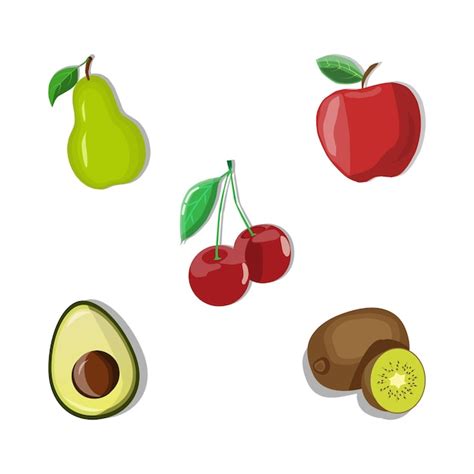 Premium Vector Five Fruits Victor