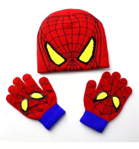 Touca De Frio Gorro Infantil Luva Homem Aranha Meninos Mercadolivre