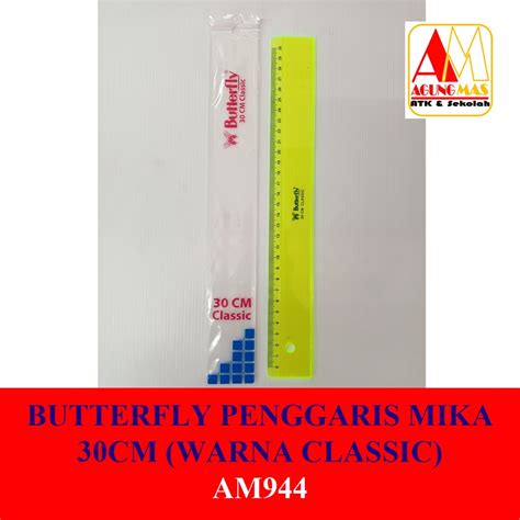 Jual Butterfly Penggaris Mika Cm Warna Classic Shopee Indonesia