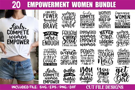 Empowerment Women Quotes Svg Bundle Graphic By Crazy Craft · Creative