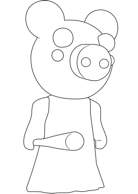 Piggy Zizzy Kleurplaat Kolorowanka Colorat Coloriage Desene Cu Porn