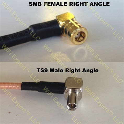 Rg Smb Female Angle To Ts Angle Male Coaxial Rf Pigtail Cable Rf