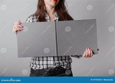 Business Woman Holding A Book Stock Photo Image Of Book Attractive