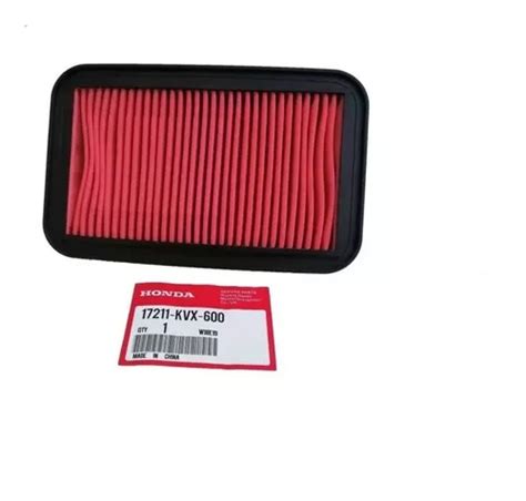 Filtro De Aire Original Honda Cargo 150 Cb1 17211 Kvx 600 Meses Sin