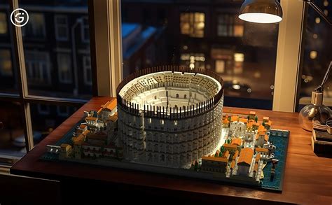 Givenni Architecture The Roman Colosseum Building Set Collectible Model For Adults