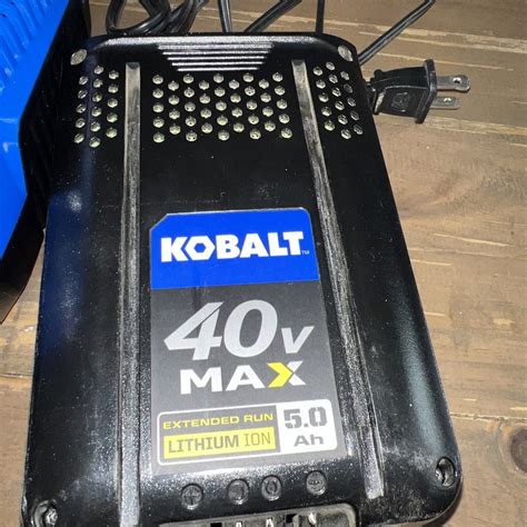 Kobalt 40v Max Lithium Ion Battery 5 0 Ah Model Kb 540 06 And Krc 60 06 Charger Values Mavin