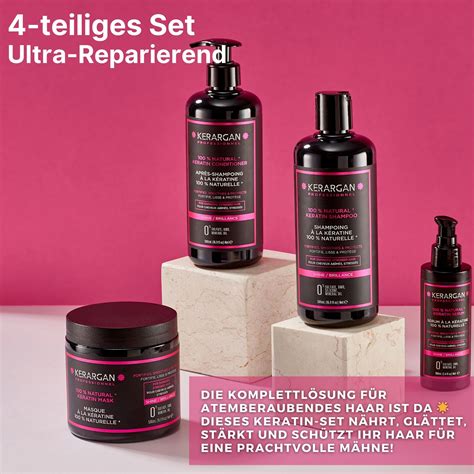 Kerargan Komplettset Ultra Reparatur Shampoo Spülung Maske Serum