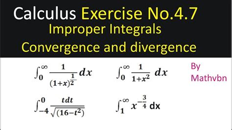 Improper Integrals Convergence And Divergence Calculus And Analytic