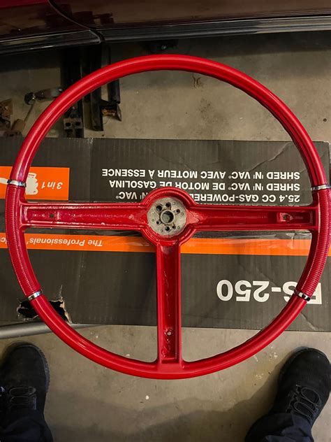 Restored Red 1967 Cutlass 442 Steering Wheel