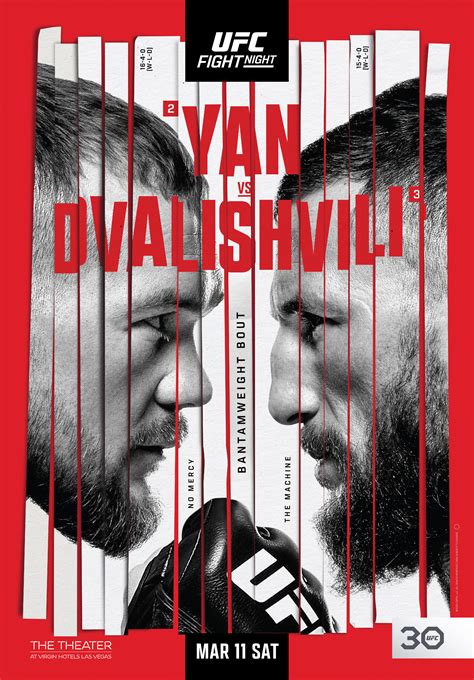 UFC Fight Night: Yan vs Dvalishvili : Mega Sized Movie Poster Image ...