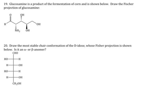 D Glucosamine Fischer Projection