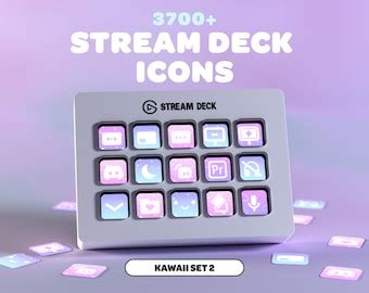 Stream Deck Iridescent Sky Icons Streamer Twitch Discord Youtube