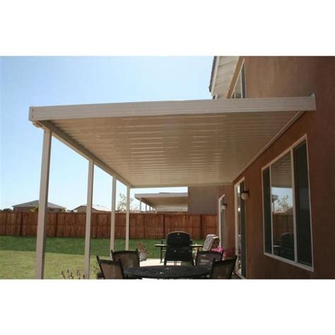 Integra Ft X Ft Ivory Aluminum Frame Patio Cover Posts Lbs