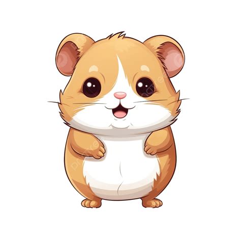 Adorable Hamster Cartoon Character, Cartoon Clipart, Hamster Clipart ...