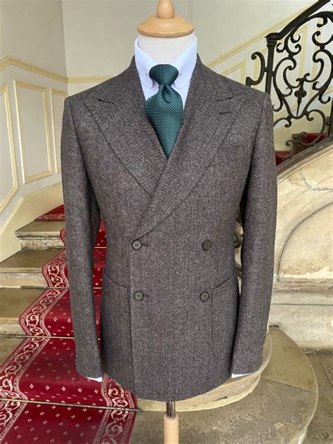 Tweed Anzug Mann Stoff Klasse Und Vintage Zed By