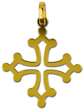 Pendentif Croix Occitane 20mm Or 18 Carats La Boutique des Chrétiens