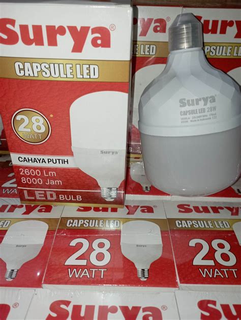 LAMPU SURYA CAPSULE 28 WATT BERGRANSI 1 TAHUN MURAH Lazada Indonesia