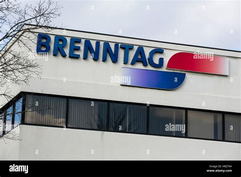 A logo sign outside of a facility occupied by Brenntag North America in ...